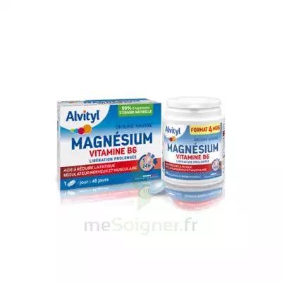 Alvityl Magnésium Vitamine B6 Libération Prolongée Comprimés Lp B/45 à Monaco